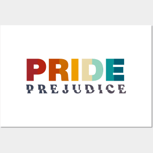 More Pride Less Prejudice | Retro Minimal Posters and Art